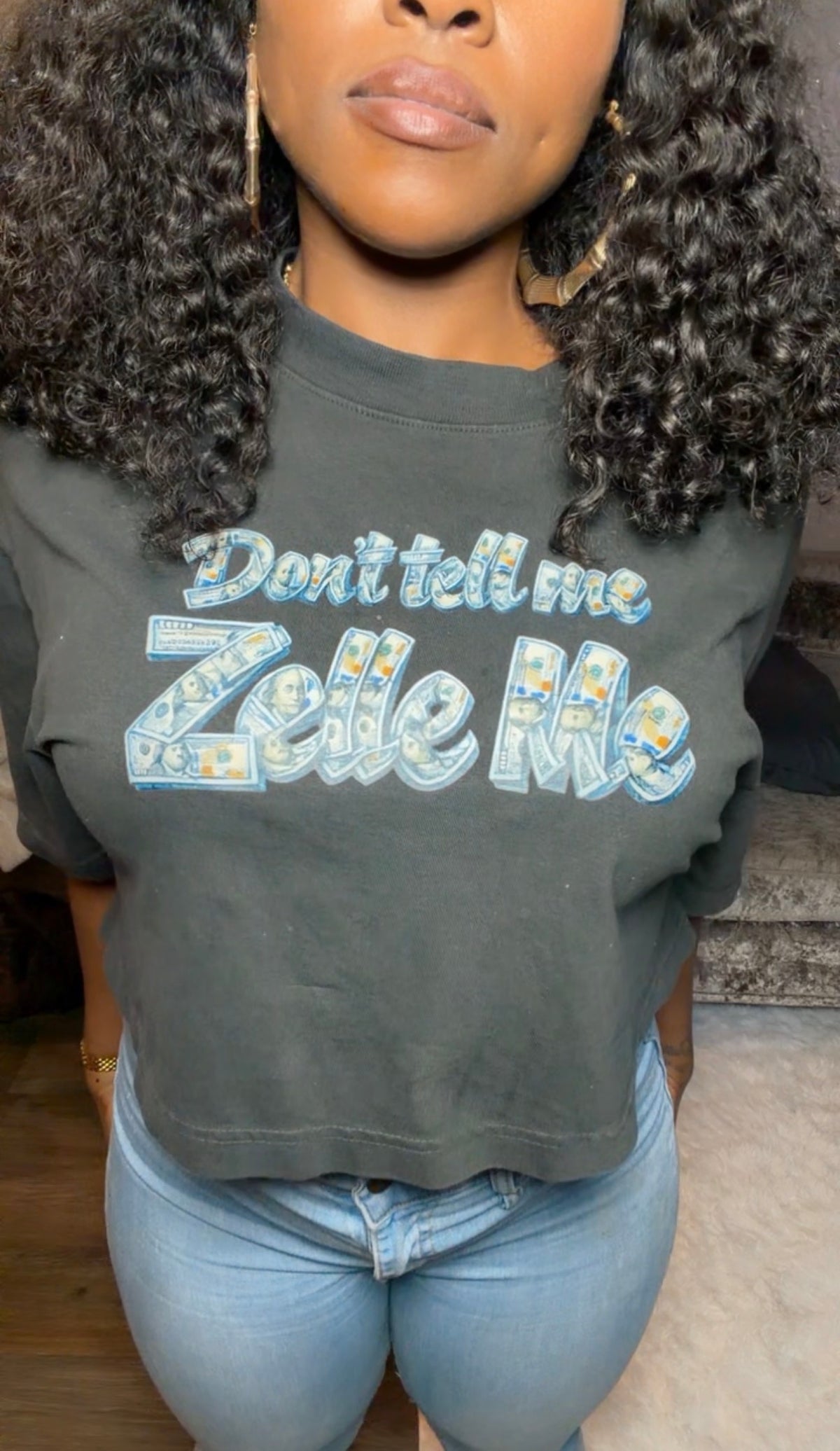 “DTMZM” Crop Tee
