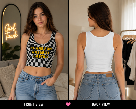 “‘Twas Fun” Crop Tee