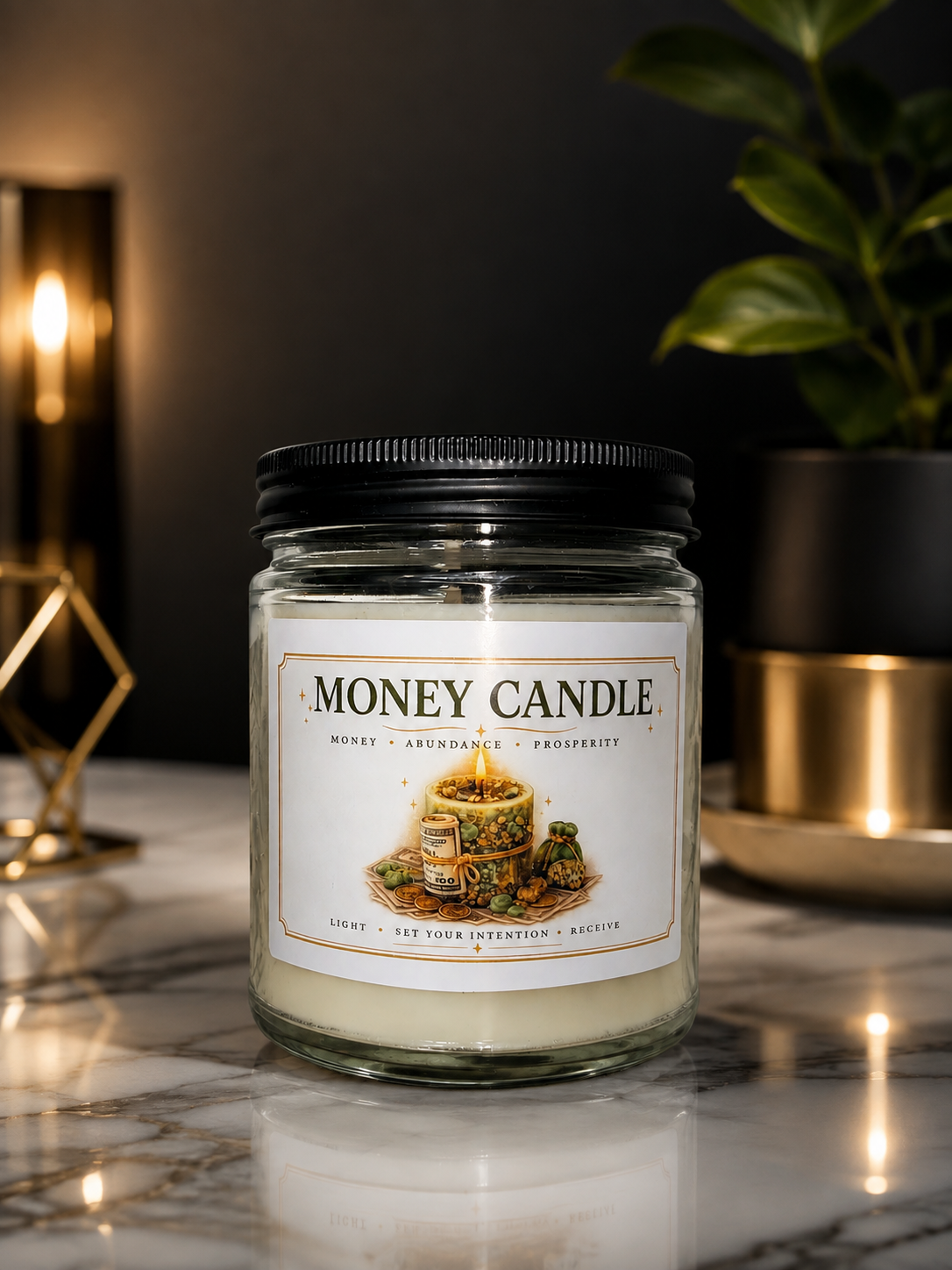 “Money Intentions” Candle