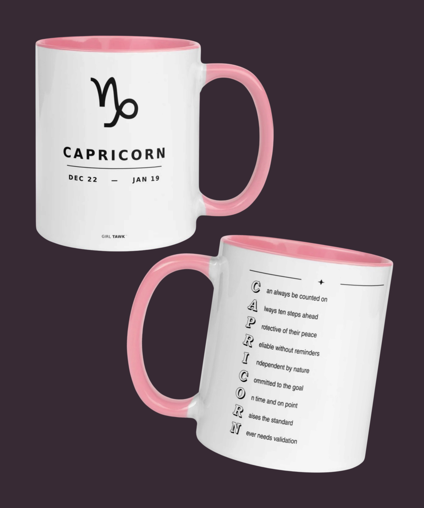 “Capricorn vibes” Mug